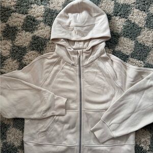 Lululemon Cream Hooded Zip-Up Sweatshirt